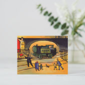 (Der Zug Postkarte) Postkarte (Stehend Vorderseite)