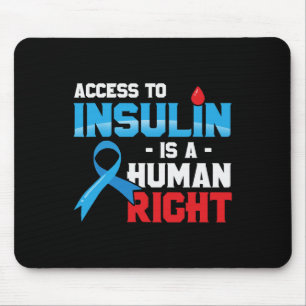 Der Zugang zu Insulin ist ein Mensch, der Recht au Mousepad