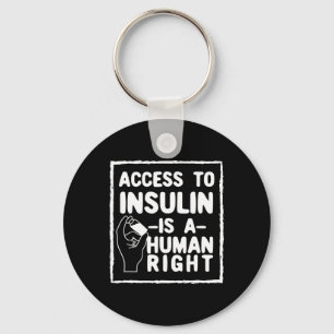 Der Zugang zu Insulin ist ein Mensch, der Recht au Schlüsselanhänger