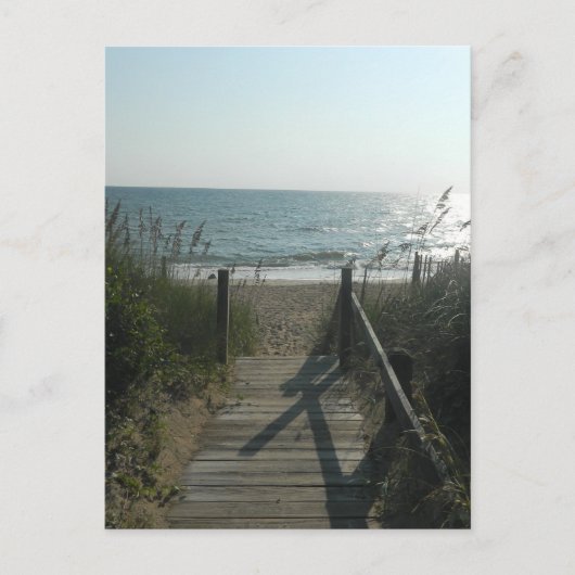 Der Zugang zum Strand Postkarte (Vorderseite)