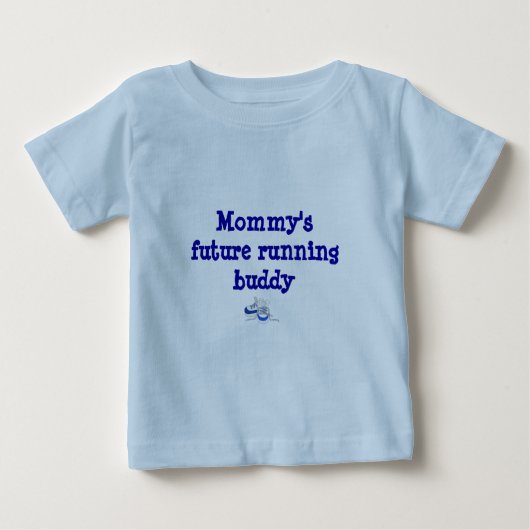 Der zukünftige laufende Freund der Mama Baby T-shirt (Vorderseite)