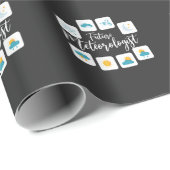 Der zukünftige Meteorologe Sun Rain Wetherman Fan Geschenkpapier (Rolleneckpunkt)