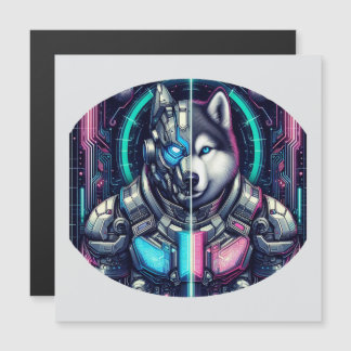 Der zukünftige Wolf Magnetkarte