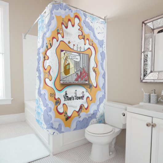 Der Zungenspatel Duschvorhang (Beispiel)