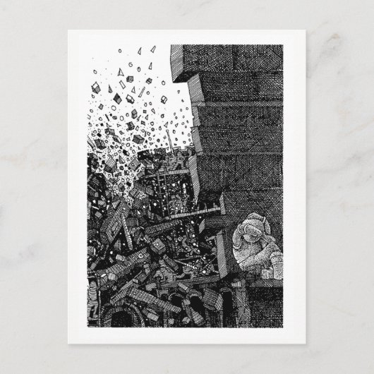 Der Zusammenbruch Postkarte (Vorderseite)