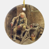 Der zuverlässige alte Bedienstete Keramikornament (Hinten)