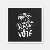 Der Zweck für diesen Post Menopausal Harris Walz Serviette (Vorderseite)