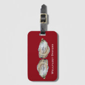 Der zwei Austern-Gepäckanhänger - entwerfen Sie Gepäckanhänger (Vorderseite Vertikal)