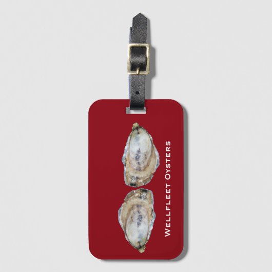 Der zwei Austern-Gepäckanhänger - entwerfen Sie Gepäckanhänger (Vorderseite Vertikal)