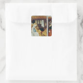 Der Zweifel des hl. Josef, c.1410-20 Quadratischer Aufkleber (Tasche)