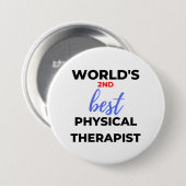 Der zweitbeste Physiotherapeut der Welt 2 Button (Vorne & Hinten)
