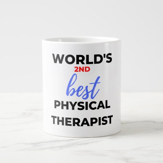 Der zweitbeste Physiotherapeut der Welt 2 Jumbo-Tasse (Vorderseite)