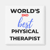 Der zweitbeste Physiotherapeut der Welt 2 Magnet (Vorne)