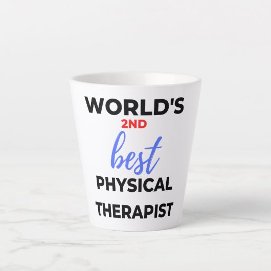 Der zweitbeste Physiotherapeut der Welt 2 Milchtasse (Vorderseite)