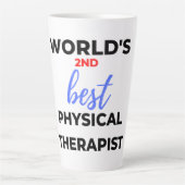 Der zweitbeste Physiotherapeut der Welt 2 Milchtasse (Vorderseite)