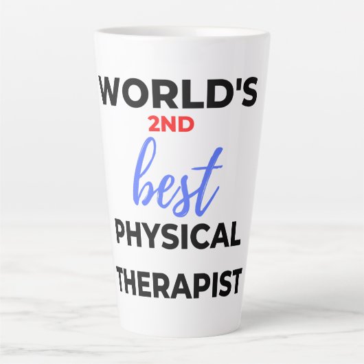 Der zweitbeste Physiotherapeut der Welt 2 Milchtasse (Vorderseite)