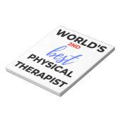 Der zweitbeste Physiotherapeut der Welt 2 Notizblock (Rotiert)