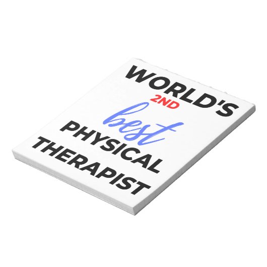 Der zweitbeste Physiotherapeut der Welt 2 Notizblock (Rotiert)