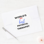Der zweitbeste Physiotherapeut der Welt 2 Runder Aufkleber (Umschlag)