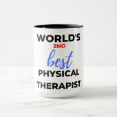 Der zweitbeste Physiotherapeut der Welt 2 Tasse (Zentrum)