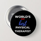 Der zweitbeste Physiotherapeut der Welt Button (Vorne & Hinten)