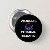 Der zweitbeste Physiotherapeut der Welt Button (Vorne & Hinten)