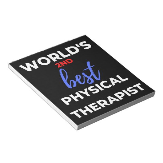 Der zweitbeste Physiotherapeut der Welt Notizblock (angewinkelt)
