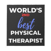 Der zweitbeste Physiotherapeut der Welt Notizblock (Vorderseite)