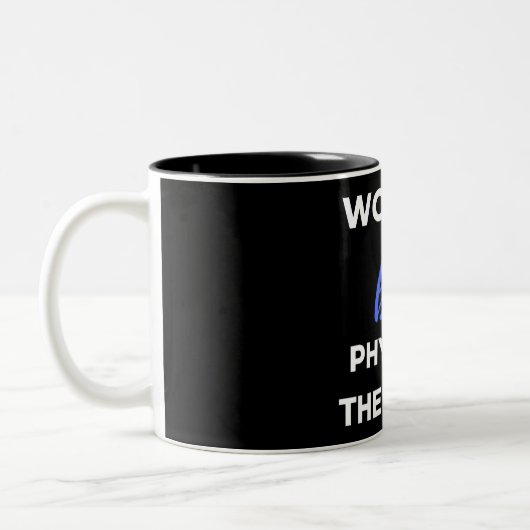 Der zweitbeste Physiotherapeut der Welt Zweifarbige Tasse (Links)