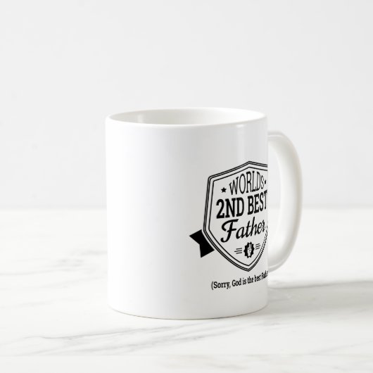 Der zweitbeste Vater der Welt Kaffeetasse (VorderseiteRechts)