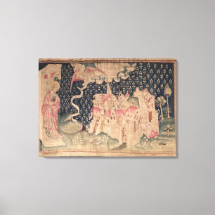 Der zweite Engel kündigt den Fall Babylons an Leinwanddruck