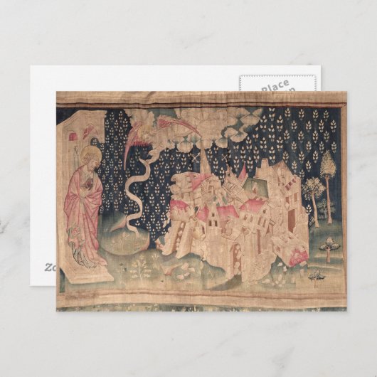 Der zweite Engel kündigt den Fall Babylons an Postkarte (Vorne/Hinten)