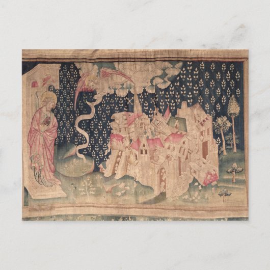 Der zweite Engel kündigt den Fall Babylons an Postkarte (Vorderseite)