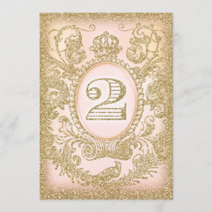 Der zweite Geburtstag war einmal eine Prinzessin Einladung