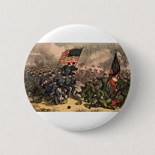 Der zweite Kampf des Stier-Laufamerikanischen Button (Vorderseite)