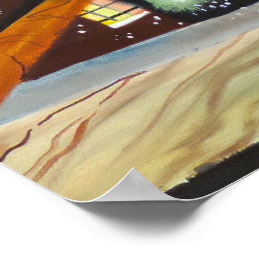 Der zweite Stern rechts. Peter Pan inspiriert Poster (Ecke)