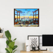 Der zweite Stern rechts. Peter Pan inspiriert Poster (Heimbüro)