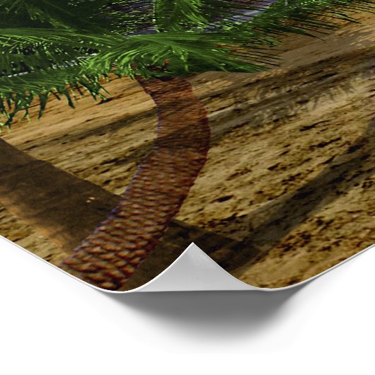 Der zweite Stern rechts. Poster (Ecke)