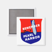 Der Zweite Weltkrieg erinnert an Pearl Harbor Magnet (Vorderseite/Rückseite)