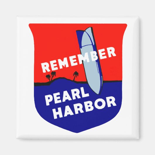 Der Zweite Weltkrieg erinnert an Pearl Harbor Magnet (Vorne)