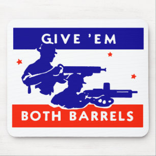 Der Zweite Weltkrieg gibt ihnen beide Barrels Mousepad