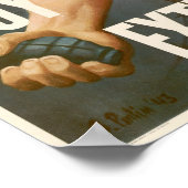 Der Zweite Weltkrieg kauft Kriegsanleihen Poster (Ecke)