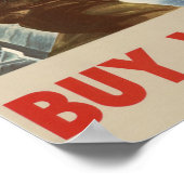 Der Zweite Weltkrieg kauft Kriegsanleihen Poster (Ecke)