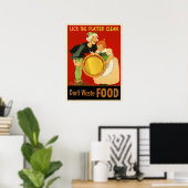 Der Zweite Weltkrieg löst die Platterreinigung aus Poster (Heimbüro)