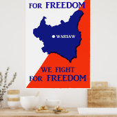 Der Zweite Weltkrieg - Polen kämpft für Freiheit Poster (Küche)