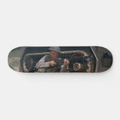 Der Zweite Weltkrieg Soldat kniet mit Garand Rifle Skateboard (Horizontal)