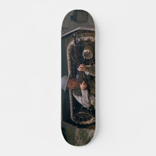 Der Zweite Weltkrieg Soldat kniet mit Garand Rifle Skateboard