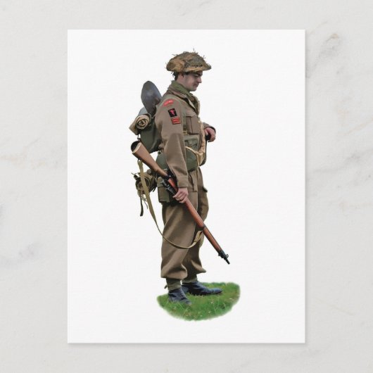 Der Zweite Weltkrieg "Tommy" Postkarte (Vorderseite)