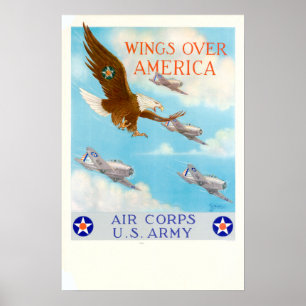 Der Zweite Weltkrieg über Amerika Poster