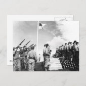 Der Zweite Weltkrieg würdigt gefallene Soldaten Postkarte (Vorne/Hinten)